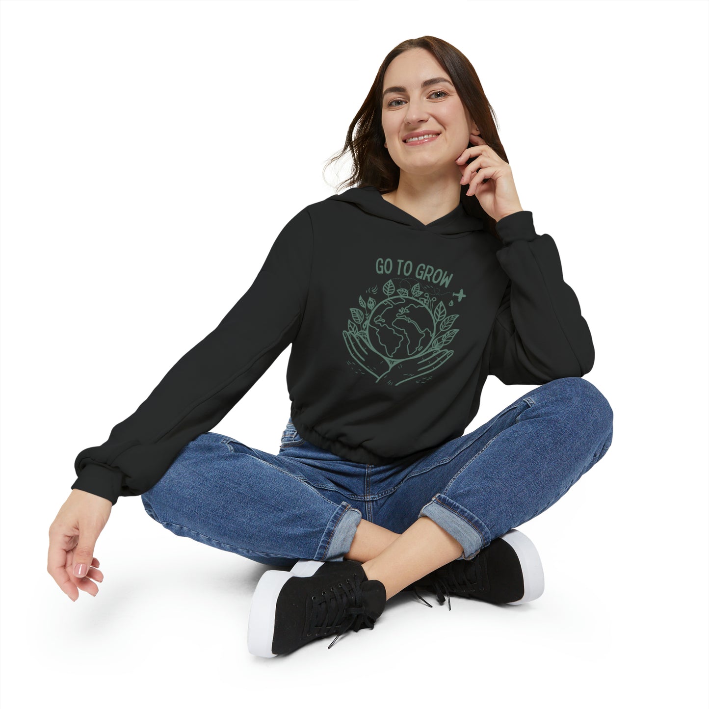 Go to Grow Cinched Bottom Hoodie