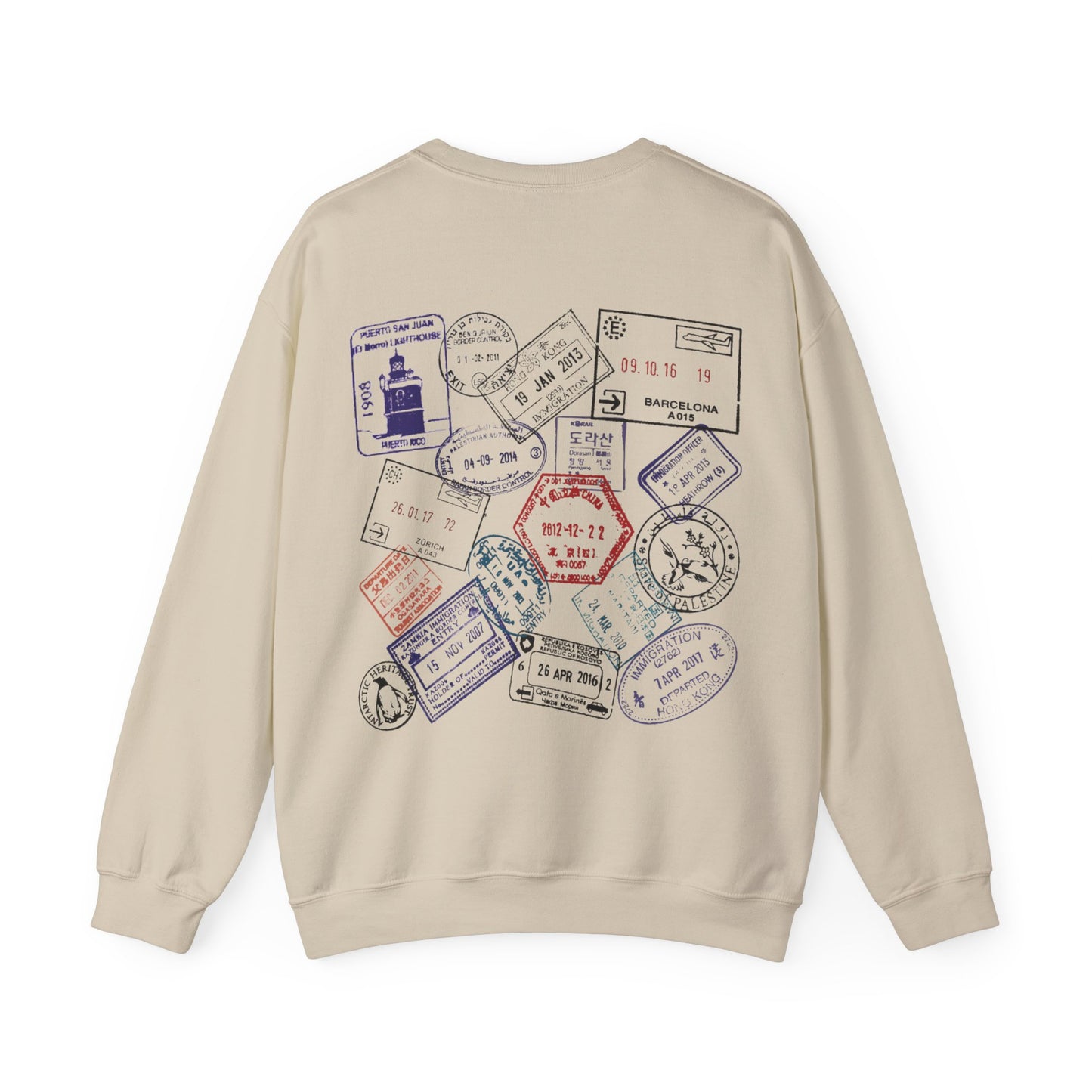 Stamp Collector Passport Crewneck Sweatshirt